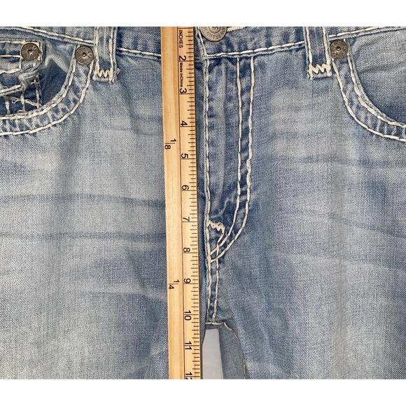 true religion jeans Men's Ricky Relaxed  Thick Stitching  38x35 - Picture 9 of 13